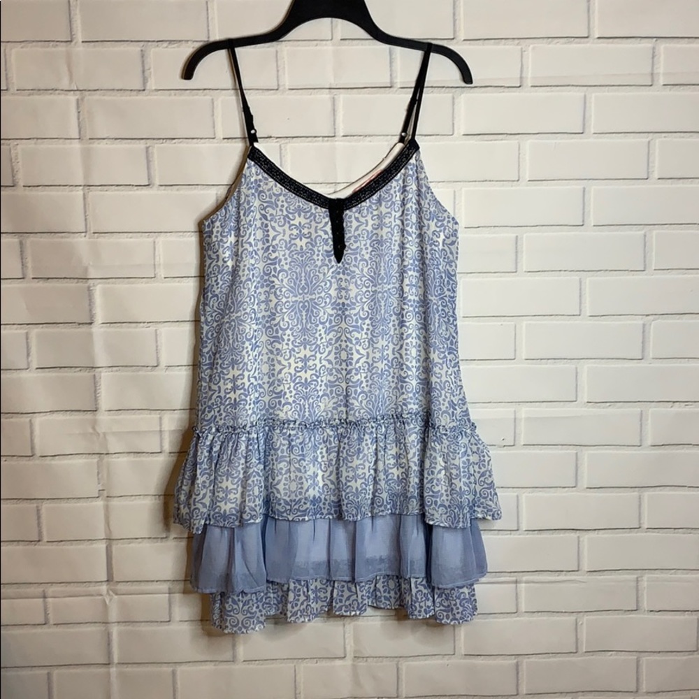 🎈SOLD🎈Ruffled Dress L Size Blue